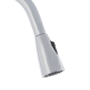 Safavieh PROSPER Single Control Pull-Down Kitchen Faucet in Polished Chrome - Modern Design & Easy Installation KCF2566C