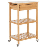 Safavieh Corteau Kitchen Cart Natural  KCH1900A