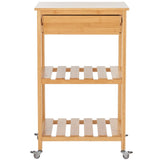 Safavieh Corteau Kitchen Cart Natural  KCH1900A