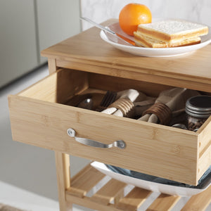 Safavieh Corteau Kitchen Cart Natural  KCH1900A