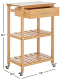 Safavieh Corteau Kitchen Cart Natural  KCH1900A