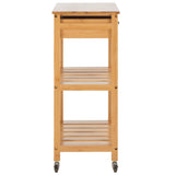 Safavieh Corteau Kitchen Cart Natural  KCH1900A