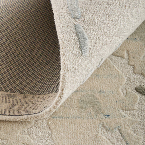 Feizy Rugs Kendall Hand-Tufted Abstract Area Rug with Cut and Loop Pile for Modern Living 5' x 8' KDL8A62FBLUGRYE10