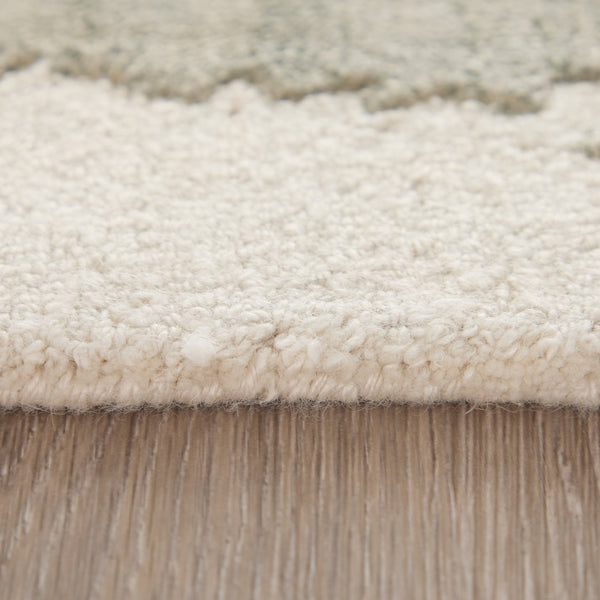 Feizy Rugs Kendall Hand-Tufted Abstract Area Rug with Cut and Loop Pile for Modern Living 5' x 8' KDL8A62FBLUGRYE10