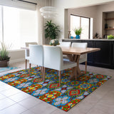 Dalyn Rugs Kendall KE20 Machine Made 100% Polyester Kitchen Rug Multi 9' x 12' KE20MU9X12