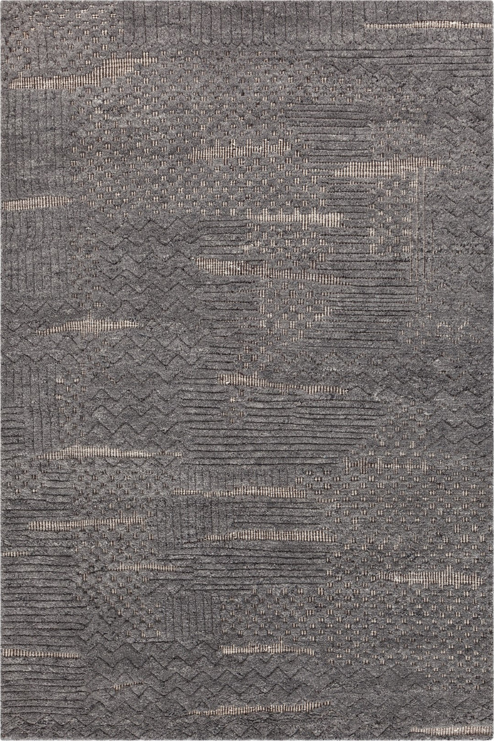 Chandra Rugs Hand Knotted Contemporary Rug – Exquisite Wool Masterpiece For Modern Elegance And Comfort Grey Wool Kee57000-79106