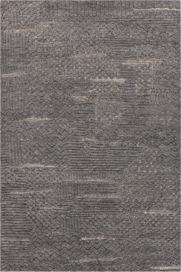 Chandra Rugs Hand Knotted Contemporary Rug – Exquisite Wool Masterpiece For Modern Elegance And Comfort Grey Wool Kee57000-79106