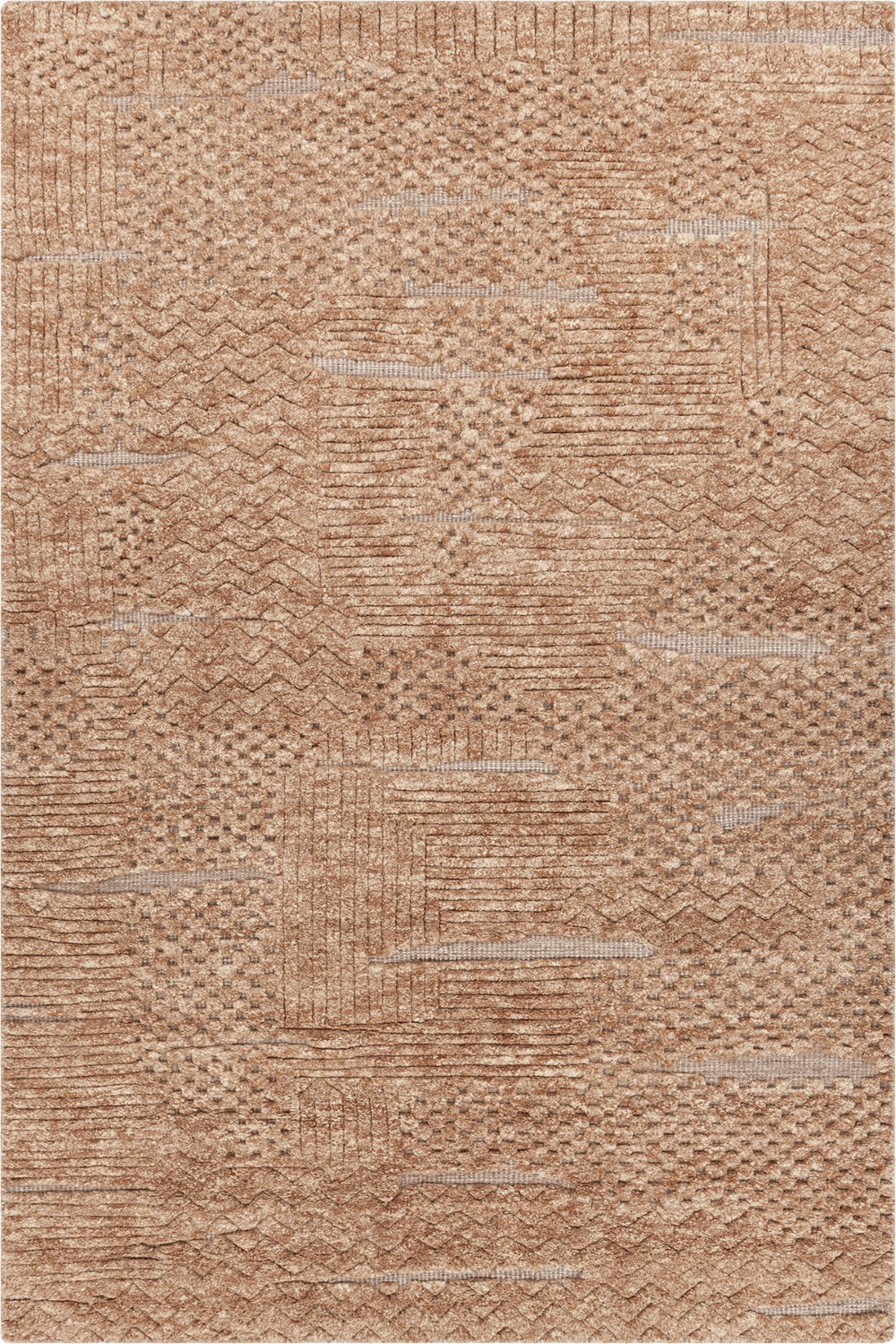 Chandra Rugs Hand-knotted Contemporary Rug - Luxurious Wool Design, Stunning Patterns For Elegant Home Decor Rust Wool Kee57002-576