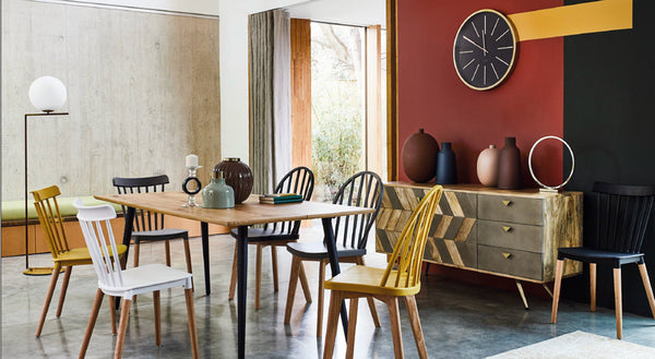 Lh Imports London Sideboard - Chic Mango Wood & Concrete Design With Brass Accents For Retro Home Decor Brown,Grey Mango Wood,Concrete Inlay,Steel,Mdf, Mango Veneer Ken003b