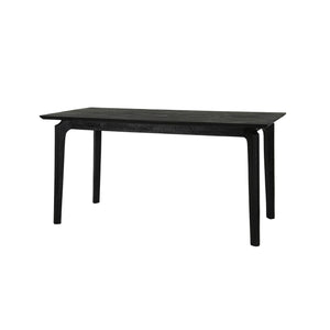 Lh Imports Kenzo Dining Table – Solid Acacia Wood With Retro Angled Legs, Perfect For Family Gatherings Black Full Porduct In Mango Wood Ken011-blk