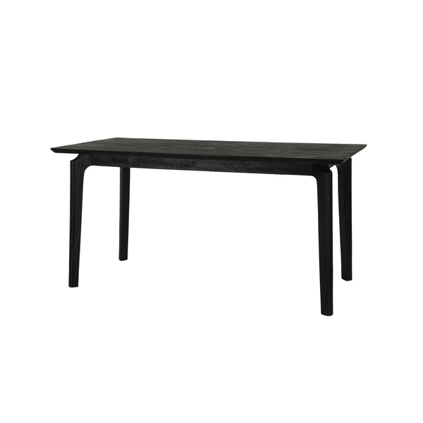 Lh Imports Kenzo Dining Table – Solid Acacia Wood With Retro Angled Legs, Perfect For Family Gatherings Black Full Porduct In Mango Wood Ken011-blk