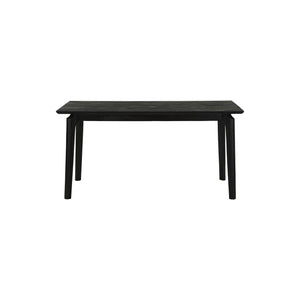 Lh Imports Kenzo Dining Table – Solid Acacia Wood With Retro Angled Legs, Perfect For Family Gatherings Black Full Porduct In Mango Wood Ken011-blk