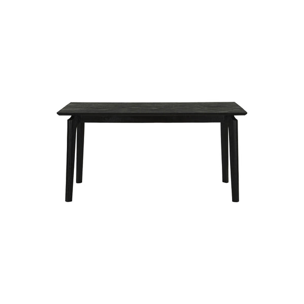 Lh Imports Kenzo Dining Table – Solid Acacia Wood With Retro Angled Legs, Perfect For Family Gatherings Black Full Porduct In Mango Wood Ken011-blk