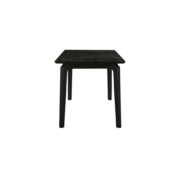 Lh Imports Kenzo Dining Table – Solid Acacia Wood With Retro Angled Legs, Perfect For Family Gatherings Black Full Porduct In Mango Wood Ken011-blk