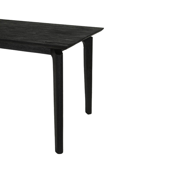 Lh Imports Kenzo Dining Table – Solid Acacia Wood With Retro Angled Legs, Perfect For Family Gatherings Black Full Porduct In Mango Wood Ken011-blk