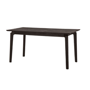 Lh Imports Kenzo Dining Table – Stylish Solid Acacia Wood With Retro Angled Legs, Perfect For Four Guests Black Mango Ken012-blk