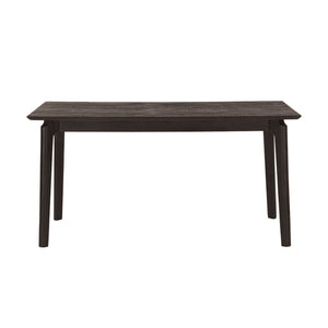 Lh Imports Kenzo Dining Table – Stylish Solid Acacia Wood With Retro Angled Legs, Perfect For Four Guests Black Mango Ken012-blk