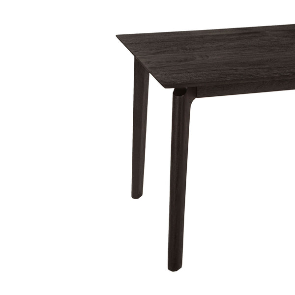 Lh Imports Kenzo Dining Table – Stylish Solid Acacia Wood With Retro Angled Legs, Perfect For Four Guests Black Mango Ken012-blk