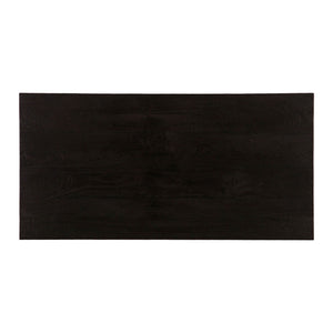 Lh Imports Kenzo Dining Table – Stylish Solid Acacia Wood With Retro Angled Legs, Perfect For Four Guests Black Mango Ken012-blk