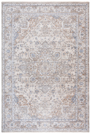 Safavieh Kendal Elegant Hallway Rug In Transitional Style – Stylish, Durable Design For Any Decor Theme Grey ,Ivory Beige 82% Polyester  18% Cotton Ken800f-7r