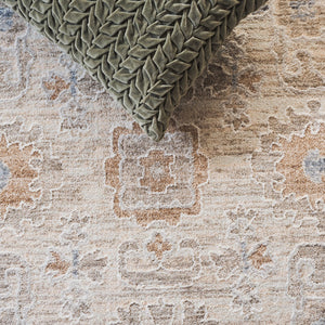 Safavieh Kendal Elegant Transitional Area Rug For Living Room Or Bedroom – Soft, Durable, And Stylish Design Beige ,Grey Brown 82% Polyester  18% Cotton Ken806b-7r