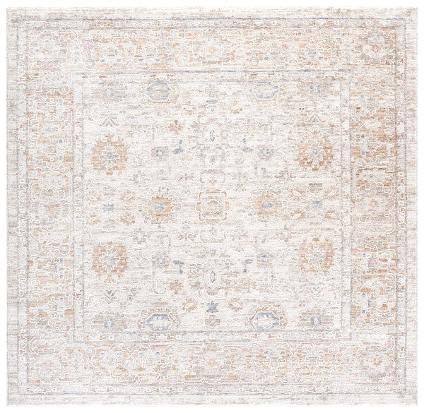 Safavieh Kendal Transitional 2'X8' Runner In Beige & Grey-Brown — Low-Profile 3/8" Pile, Durable Power-Loomed Turkish Rug KEN806B-28