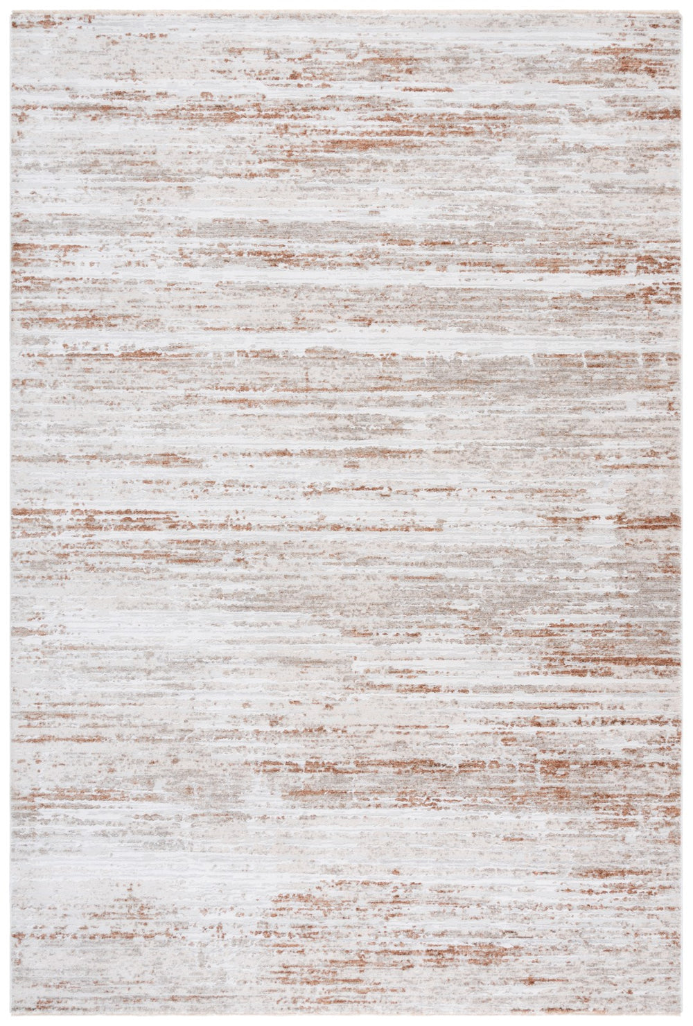 Safavieh Kendal Modern Area Rug - Stylish Ivory And Grey Design For Hallways And Entryways, Soft & Durable Ivory ,Grey Rust 82% Polyester  18% Cotton Kenm850a-4