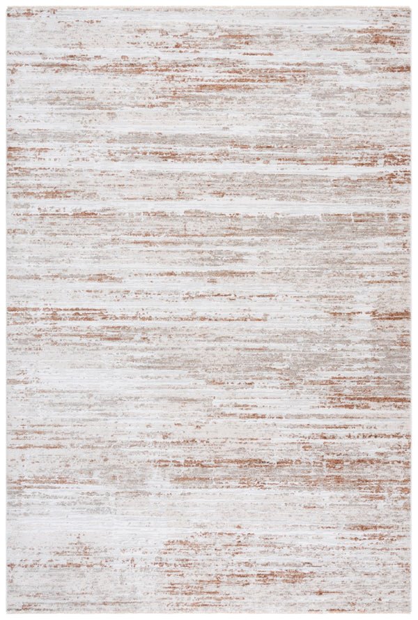 Safavieh Kendal Modern Area Rug - Stylish Ivory And Grey Design For Hallways And Entryways, Soft & Durable Ivory ,Grey Rust 82% Polyester  18% Cotton Kenm850a-4