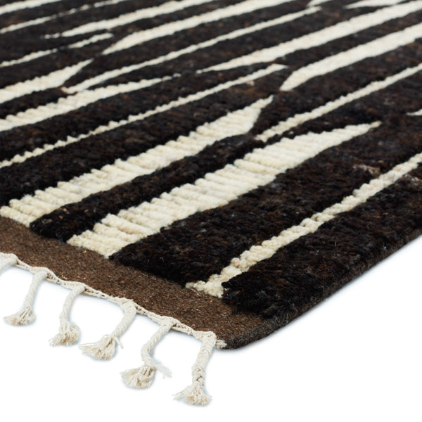Jaipur Living Keoka Quest Global Contemporary Handmade Indoor Rug Dark Brown 12'x15'