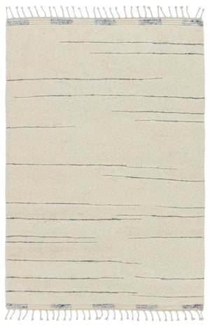 Jaipur Living Keoka Furrow Global Modern Handmade Indoor Rug Cream 9'x12'