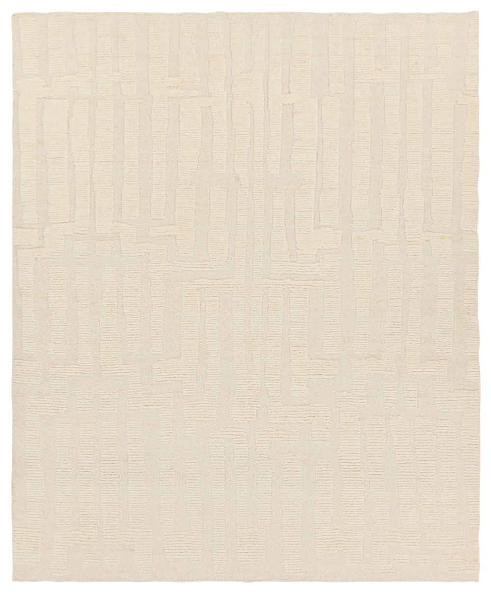 Jaipur Living Keoka Timandra Global Modern Handmade Indoor Rug Cream 10'x14'