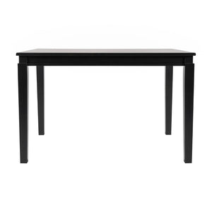 English Elm Henry 47" Solid Wood Dining Table - Durable and Elegant Commercial-Grade Design for Dining Spaces Black Matte 36.25"W x 47"D x 30.25"H KER-T-217-BLK-47-GG