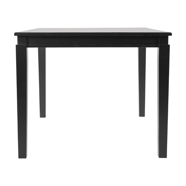 English Elm Henry 47" Solid Wood Dining Table - Durable and Elegant Commercial-Grade Design for Dining Spaces Black Matte 36.25"W x 47"D x 30.25"H KER-T-217-BLK-47-GG