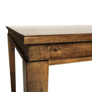 English Elm Henry 47" Solid Wood Dining Table - Durable and Elegant Commercial-Grade Design for Dining Spaces Brown Matte 36.25"W x 47"D x 30.25"H KER-T-217-BRN-47-GG