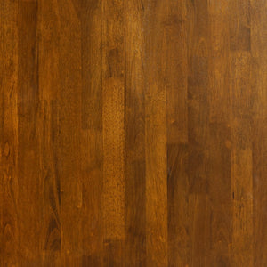 English Elm Henry 72" Solid Wood Dining Table with Hideaway Extension for Flexible Seating and Style Brown Matte KER-T-217EX-BRN-72-GG