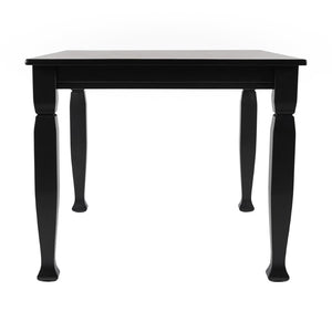 English Elm Grace 47" Solid Wood Dining Table with Timeless Design, Heavy-Duty Durability for Home or Café Use Black Matte 36.25"W x 47"D x 30.25"H KER-T-799-BLK-47-GG