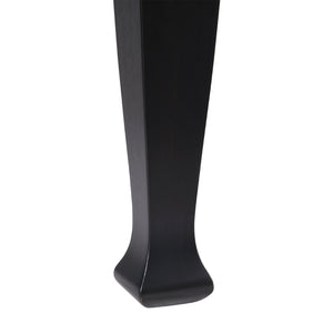 English Elm Grace 60" Solid Wood Dining Table - Classic Turned Legs, Heavy-Duty Design for Homes and Commercial Use Black Matte 36.25"W x 60"D x 30.25"H KER-T-799-BLK-60-GG