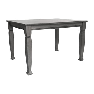 English Elm Grace 47" Solid Wood Dining Table with Timeless Design, Heavy-Duty Durability for Home or Café Use Antique Gray 36.25"W x 47"D x 30.25"H KER-T-799-GRY-47-GG