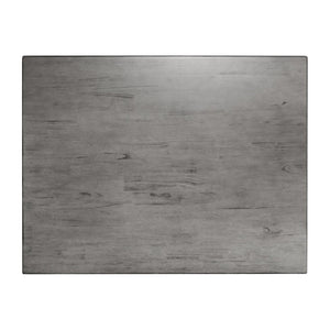 English Elm Grace 47" Solid Wood Dining Table with Timeless Design, Heavy-Duty Durability for Home or Café Use Antique Gray 36.25"W x 47"D x 30.25"H KER-T-799-GRY-47-GG