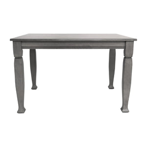 English Elm Grace 47" Solid Wood Dining Table with Timeless Design, Heavy-Duty Durability for Home or Café Use Antique Gray 36.25"W x 47"D x 30.25"H KER-T-799-GRY-47-GG