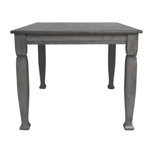 English Elm Grace 47" Solid Wood Dining Table with Timeless Design, Heavy-Duty Durability for Home or Café Use Antique Gray 36.25"W x 47"D x 30.25"H KER-T-799-GRY-47-GG