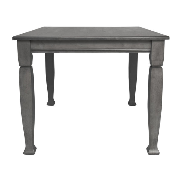 English Elm Grace 47" Solid Wood Dining Table with Timeless Design, Heavy-Duty Durability for Home or Café Use Antique Gray 36.25"W x 47"D x 30.25"H KER-T-799-GRY-47-GG