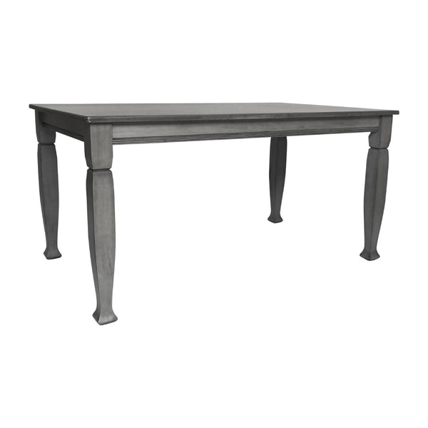 English Elm Grace 60" Solid Wood Dining Table - Classic Turned Legs, Heavy-Duty Design for Homes and Commercial Use Antique Gray 36.25"W x 60"D x 30.25"H KER-T-799-GRY-60-GG