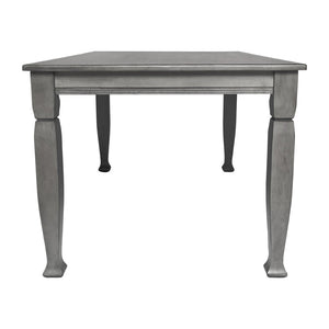 English Elm Grace 60" Solid Wood Dining Table - Classic Turned Legs, Heavy-Duty Design for Homes and Commercial Use Antique Gray 36.25"W x 60"D x 30.25"H KER-T-799-GRY-60-GG