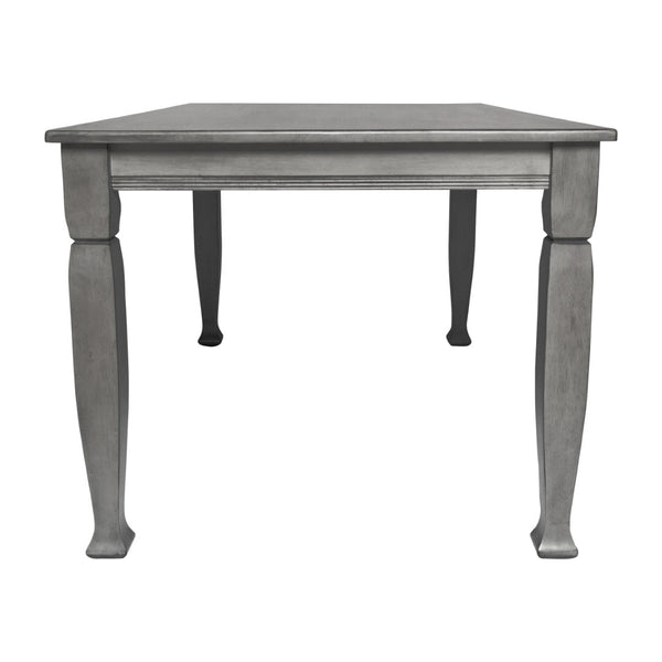 English Elm Grace 60" Solid Wood Dining Table - Classic Turned Legs, Heavy-Duty Design for Homes and Commercial Use Antique Gray 36.25"W x 60"D x 30.25"H KER-T-799-GRY-60-GG