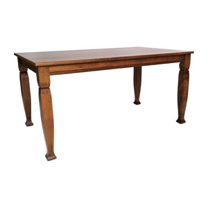 English Elm Grace 60" Solid Wood Dining Table - Classic Turned Legs, Heavy-Duty Design for Homes and Commercial Use Walnut Matte 36.25"W x 60"D x 30.25"H KER-T-799-WAL-60-GG