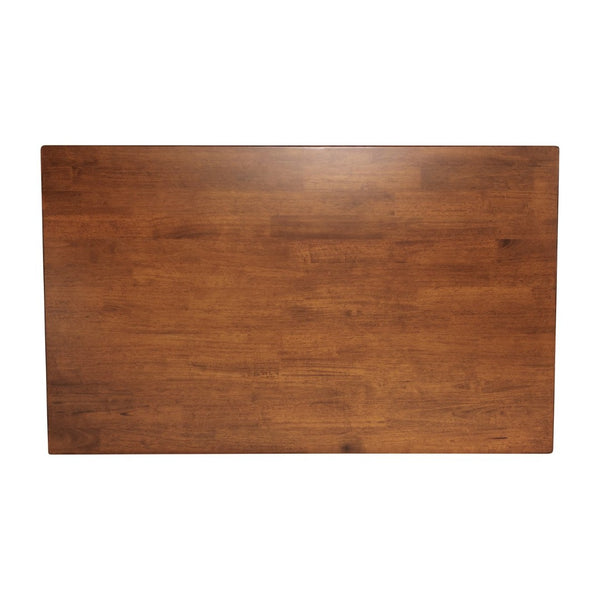 English Elm Grace 60" Solid Wood Dining Table - Classic Turned Legs, Heavy-Duty Design for Homes and Commercial Use Walnut Matte 36.25"W x 60"D x 30.25"H KER-T-799-WAL-60-GG