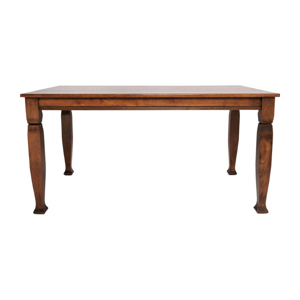 English Elm Grace 60" Solid Wood Dining Table - Classic Turned Legs, Heavy-Duty Design for Homes and Commercial Use Walnut Matte 36.25"W x 60"D x 30.25"H KER-T-799-WAL-60-GG
