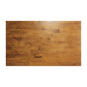 English Elm Everly 60" Solid Wood Dining Table – Farmhouse Trestle Design for Home or Commercial Use, Seats 6 Light Cappuccino 36"W x 60"D x 30.25"H KER-T-851-BRN-60-GG