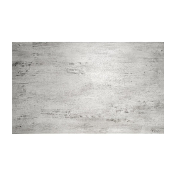 English Elm Everly 60" Solid Wood Dining Table – Farmhouse Trestle Design for Home or Commercial Use, Seats 6 Antique White 36"W x 60"D x 30.25"H KER-T-851-WHT-60-GG